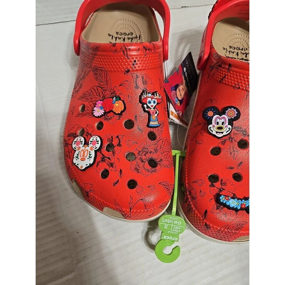 Crocs Frida Kahlo Classic Clog Slip On  Mens 10 / Womens 12 , New No Box  Custom